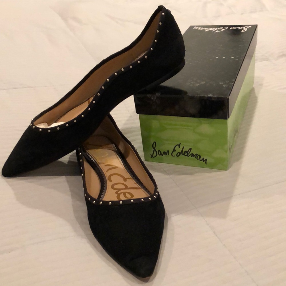 Sam Edelman pointy-toe studded flats